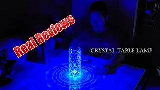 Crystal Rose Color Changing LED Table Lamp Unboxing and Real Review