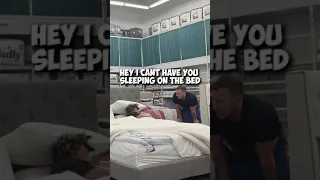 I Slept on a Mattress in a Store! (FUNNY REACTION) #shorts