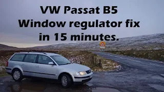 HOW TO; VW Passat electric window fixed.