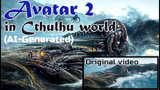 How about putting Avatar 2 (The Way of Water) in Cthulhu world by AI?