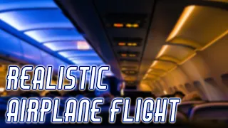 Airplane Flight Ambience ✈ | ASMR | Realistic Cabin White Noise, Flight Attendant, Passengers