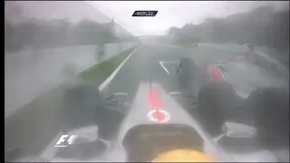 Lewis Hamilton onboard of crash with Jenson Button Canadian GP 2011