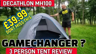 £39.99 Tent Review | DECATHLON MH100 3 person Tent UNBEATABLE DEAL!!!