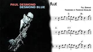 Desmond Blue - Paul Desmond Transcription