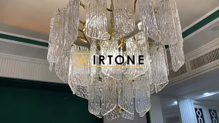 Проект - Изумрудный Сити Парк. Электрокамин Airtone VEPO 1000 Rose Gold