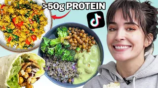 I Tried TikTok's Viral High-Protein Vegan Meals