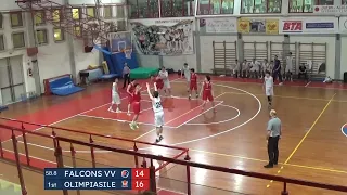 U19 Silver TV Quarti di finale-Andata  FalconsVV-Olimpiasile 12-4-24