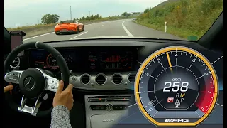 AMG E63S - meets - AMG GTC - UNLIMITED Autobahn [4k 60fps]