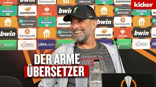 Klopp hat Spaß auf der PK! Coach ärgert Übersetzer und sorgt für Lacher | Linzer ASK - FC Liverpool