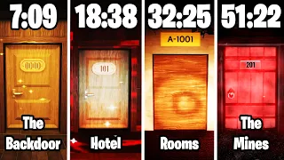 I FOUND EVERY SECRET DOOR in DOORS Backdoor + Hotel + Rooms + Mines (Door 201) WORLD RECORD SPEEDRUN