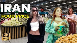 Food Price in IRAN 2024🇮🇷Tehran's Biggest Hypermarket Walking tour and Iranian cost of living vlog