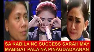 PAGHIHIRAP NI SARAH GERONIMO INILABAS NA NG ISANG MALAPIT SA PAMILYA SARAH LAGARE SA TRABAHO!!