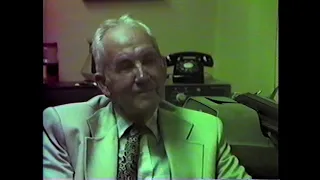 James Venable Oral History Filmed 1982,  Part 1
