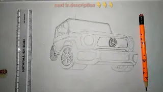 How to Draw a Mercedes-Benz G-Class || mercedes g-wagon 63
