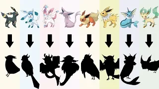 All Eeveelutions as Birds Fanart