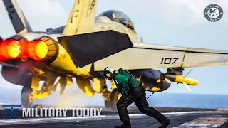 How A U.S. Navy F/A-18 Super Hornet Was Blown Off An Aircraft Carrier