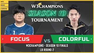 WC3 - W3Champions S10 - LB Round 2: [ORC] FoCuS vs. Colorful [NE]