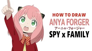 How to Draw Anya Forger I Spy x Family I Step by Step Tutorial