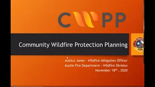 CWPP Learning Group Presentation 06 - Austin Fire Department (November 2020)