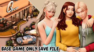 You NEED this DETAILED Sims 4 BASE GAME ONLY Save File that FIXED relationships AND townie LORE! ✨