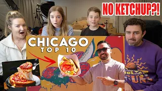 New Zealand Family React to the Top 10 Foods in CHICAGO you must try before you die! (#2 IS WOW!!)