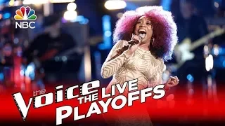 The Voice 2016 Sa'Rayah - Live Playoffs - 'I'd Rather Go Blind'