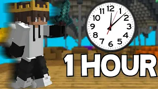 1 Hour of Bedwars: How Many Wins Can I Get?