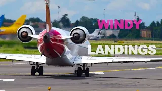 WINDY LANDINGS AND TAKE OFFS: Bologna Airport , May 31st 2024