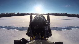 Skidoo xrs 800 wheelie Chasing the sun