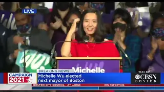 Michelle Wu becomes first woman and person of color elected mayor of Boston