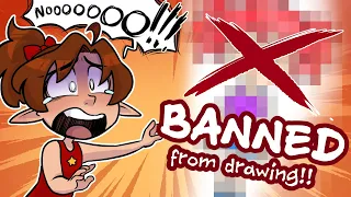 I Was BANNED From Drawing [Art + Storytime]