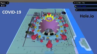 Hole.io Map Control: 100.00% - Big Hole WORLD RECORD [COVID-19]