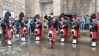 1st Battalion Scots Guards Pipes and Drums | The Queen Elizabeth Memorial Tour in Scotland