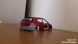 Diecast 1:18 golf mk7 folyo Kaplama.