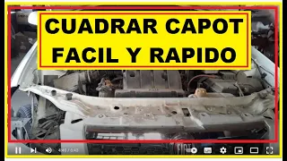 COMO REGULAR/CUADRAR/ALINEAR UN CAPOT/COFRE DE AUTO/COCHE/PICK UP/CAMIONETA TOYOTA HILUX