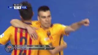 Gol de Lozano (1-1) en Movistar Inter - FC Barcelona Lassa. Play Off Final