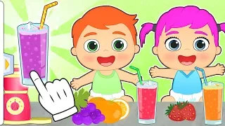 BABY ALEX AND LILY How to Make Home-Made Soft Drinks 😋 Summer Recipes for Kids