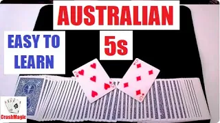 The Australian Fives Card Trick Performance and Tutorial