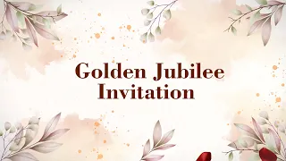 Golden Jubilee Invitation Video | 50th Wedding Anniversary Invitation | Code-A07