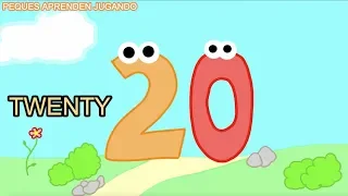 Números en inglés del 1 al 20  Counting numbers from 1 to 20  Video de Peques Aprenden jugando