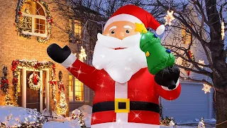 New Christmas Celebrations! How's My Inflatable Santa Outdoor Decoration?"