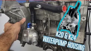 K swap JDM k24a waterpump housing swap