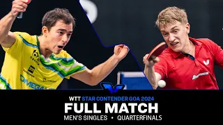 FULL MATCH | Anton KALLBERG vs Hugo CALDERANO | MS QF | #WTTGoa 2024