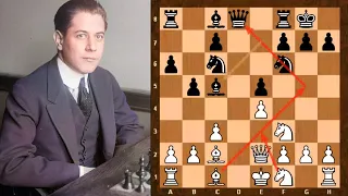 Inaccurate bishop move punished! - Jose Raul Capablanca vs Amos BurnSan Sebastian (1911)