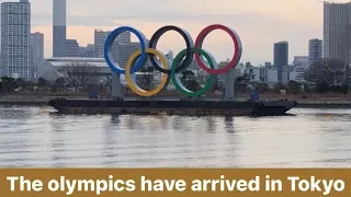 The olympics have arrived in Tokyo! *Holding the Olympic torch!*