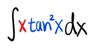 Integral of x*tan^2(x), trig identity and integration by parts