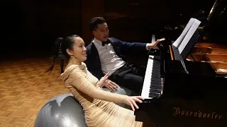 [vlog special] Isabelle and Lawrence Ng rehearse bouncy ball duet before Muso concert 2022