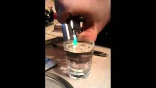 Flaming vodka shots