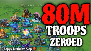 Lords Mobile| 80M TROOPS ZEROED - FURIOUS KILLERS!