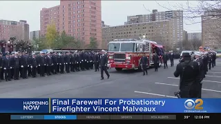 Funeral Underway For Probationary Firefighter Malveaux
